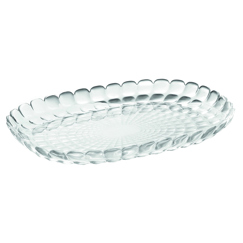 Блюдо Тиффани 32 см, прозрачное, акрил