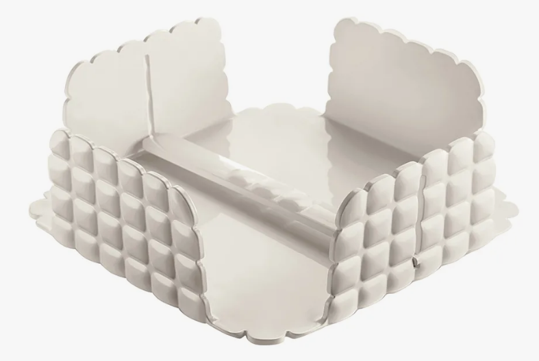 Салфетница Tiffany 20,7 см,  цвет белая, акрил