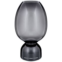 Ваза "D'ARTE" диаметр 13 см высота 23 см, темно-серое стекло