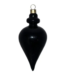 Подвес 16х7 см, Капля, стекло, черный