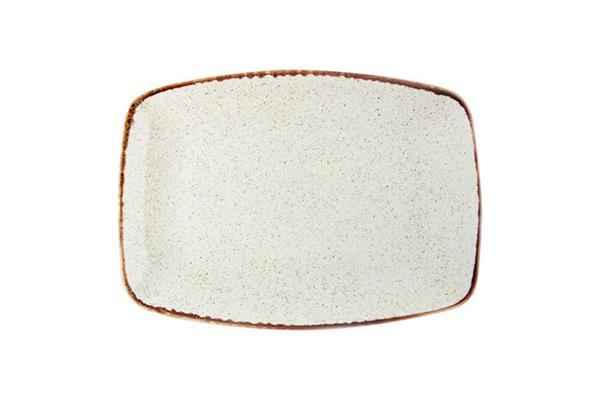 Тарелка прямоугольная 32 см бежевая Seasons