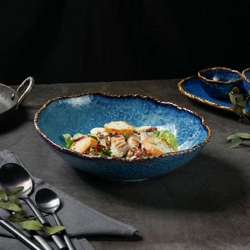 Салатник овальный 25,5*20*6,5 см, 1,150 мл, фарфор,серия "Aqua Blue" P.L.