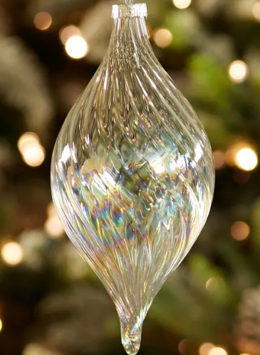 Подвес капля L15 см D6 см, стекло, прозрачный