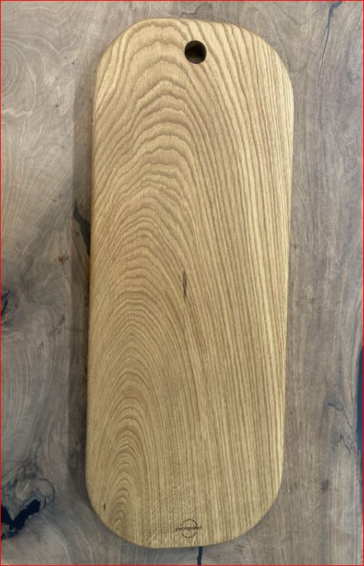 Доска овал 60*23 см, дуб натуральный