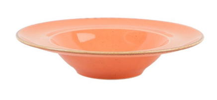 Тарелка глубокая 25 см оранжевая, Seasons