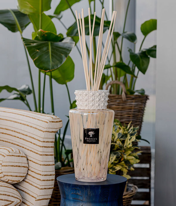 Набор ваза White Pearls 2000мл и 2 рефилла Baobab