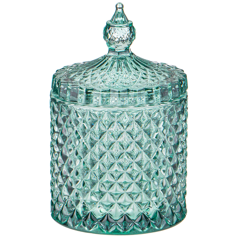 Емкость "Бриллиант" 8,5.*13,5 см зеленое стекло