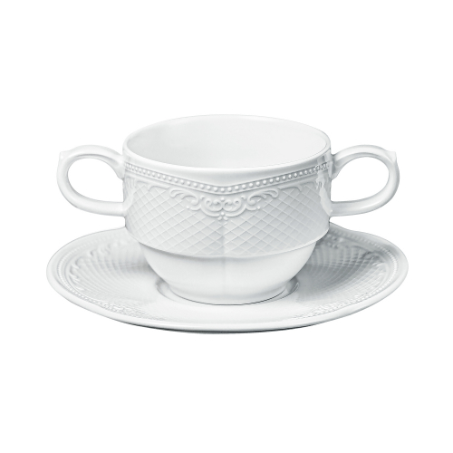 Бульонная пара штабелируемая 350 мл, фарфор, Aristocrat, Noble