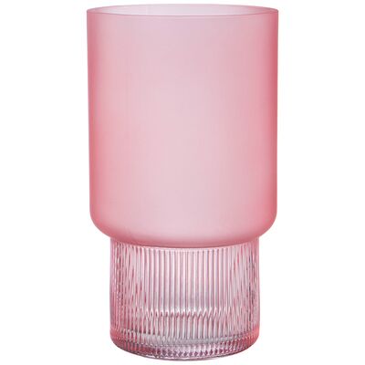 Ваза "JADE" PINK 14*25 см, стекло