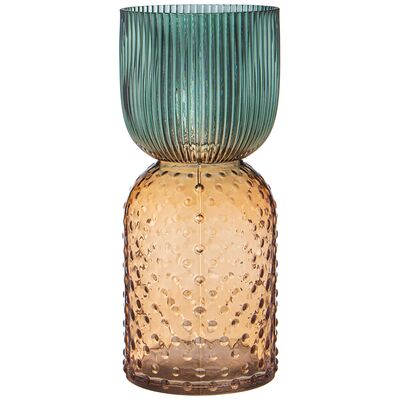 Ваза "ART" GREEN/AMBER 13 * 30 см