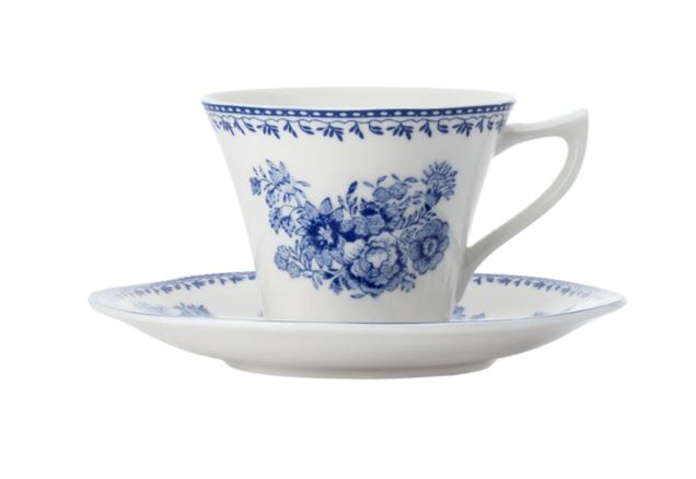 Кофейная пара 78 мл Lancaster синяя фарфор