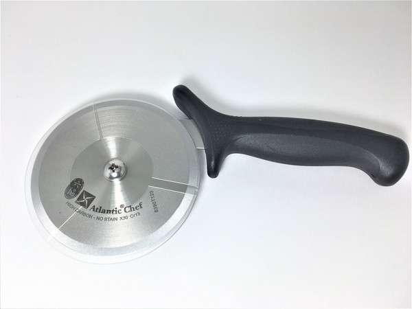 Нож для пиццы роликовый, d=10см., нерж.сталь,ручка пластик, вставка черная, Atlantic Chef