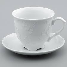 Чайная пара 250 мл Рококо без декора, Cmielow