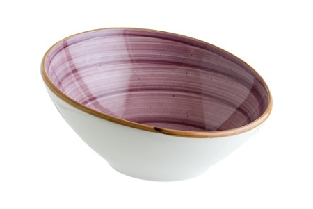 Салатник 16 см, скошенный край Блэкберри (ягодный)