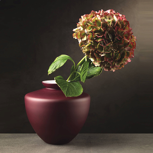 Ваза IVV 22 см Mat Burgundi Decoration