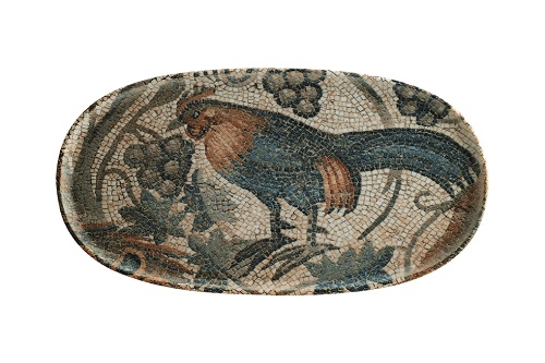 Блюдо овальное 21*10 см Петух Месопотамия