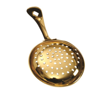 Стрейнер 16 см. d=8 см. Джулеп золотой нерж.