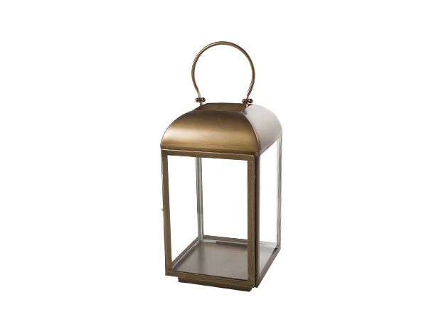 Подсвечник "фонарь" 25,5X25,5XH47,8CM, металл, цвет "латунь"