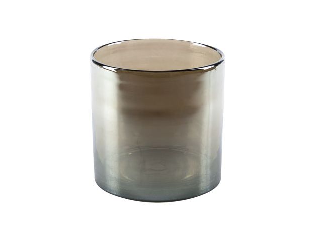 Подсвечник 12X12XH12CM, стекло, цвет светло-коричневый