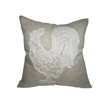 Подушка декоративная с вышивкой Петух 50*50 см