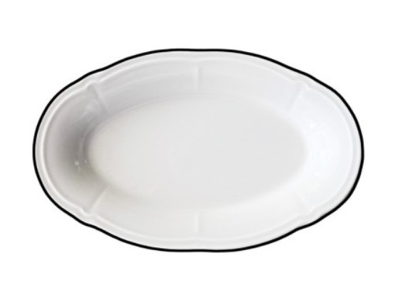 Блюдо овальное 21 см Black Line Fulya