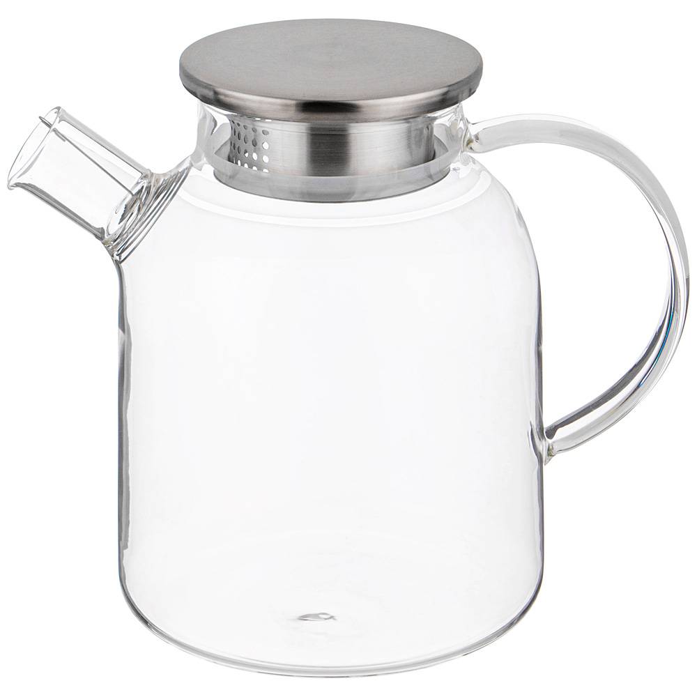 Чайник стеклянный с мет. крышкой 1700 мл.