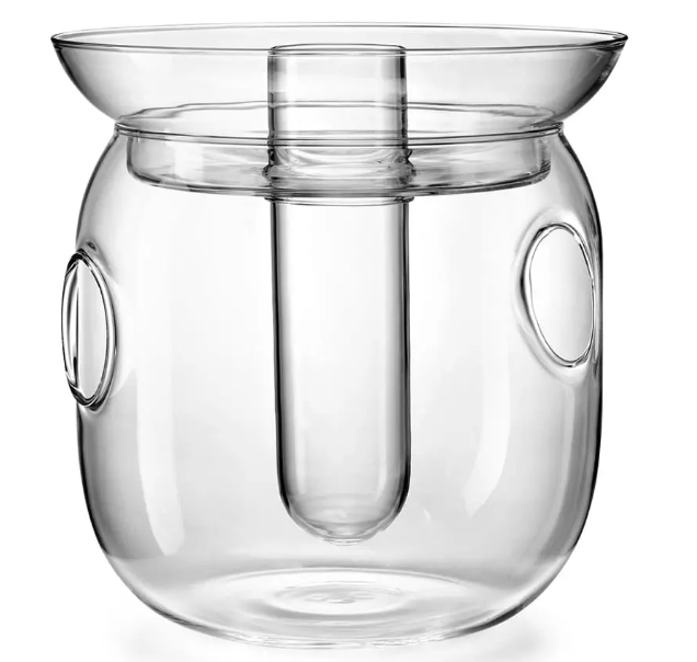 Ваза Н,21 см прозрачная, многофункциональная  IVV