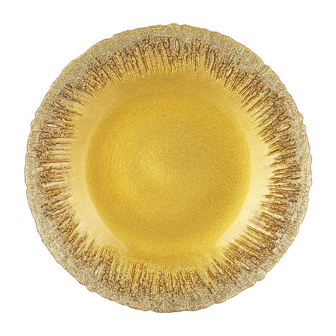 Тарелка "GOLDEN GLOW" 28 см