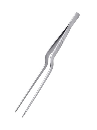 Щипцы (пинцет) 20 см изогнутые нерж.