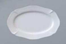 Блюдо овальное 32,5x23 см h 3 см, фарфор, Grazia