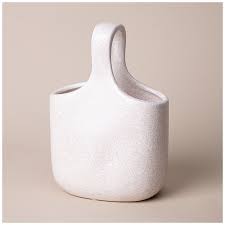 Ваза-сумочка бежевая 17*11*25 см, керамика