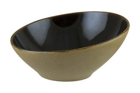 Салатник 18 см Сфера Соил (черно-коричневый) скошенный