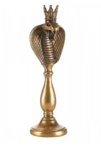 Подсвечник с головой кобры 12.5*12*39cm