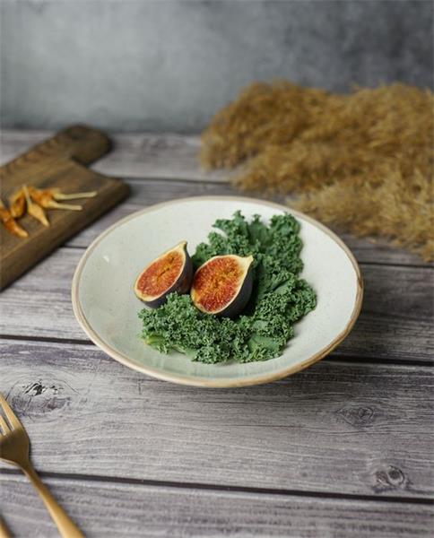 Чаша для салата 20 см фарфор цвет бежевый