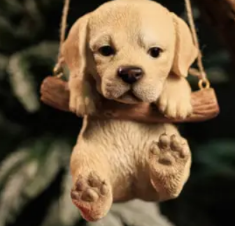 Подвес ЛАБРАДОР 10х13 см, полирезин, бежевый