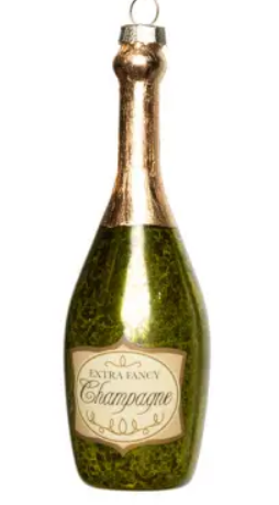 Подвес ШАМПАНСКОЕ H14 см, стекло, зеленый