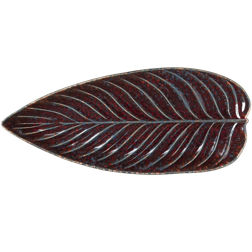 Блюдо "Лист Стрелиции" 40*17 см