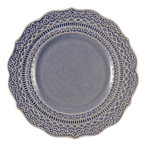 Тарелка плоская 15 см синяя SKALISTOS