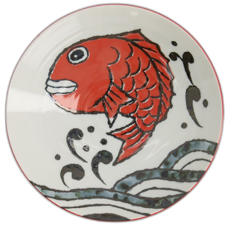 Чаша Рыбка красная см 21,7