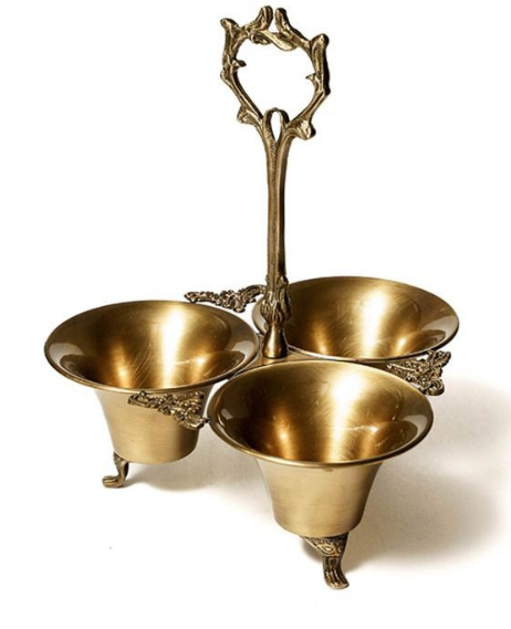 Менажница 12см латунь