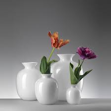 Ваза IVV 30 см Rialto белая