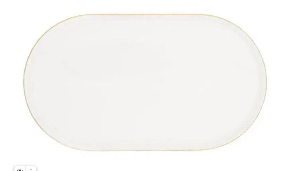 Блюдо овальное 28 см CHOPIN GOLD