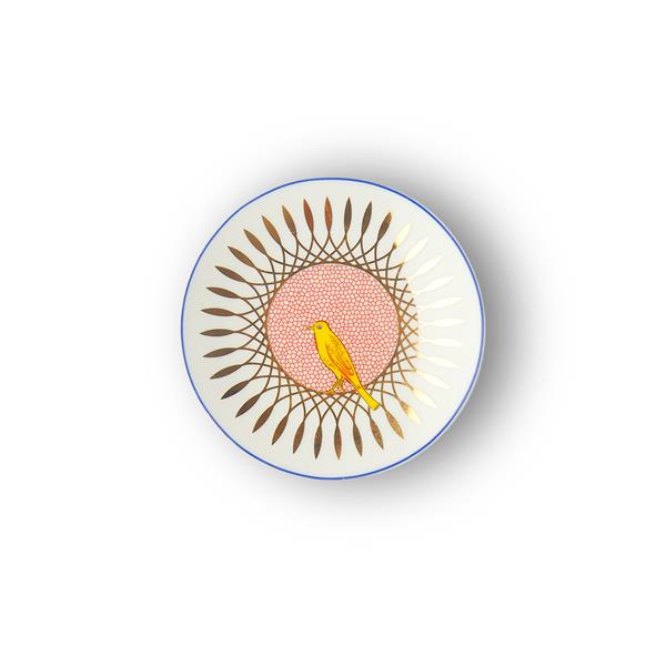 Тарелка d 12 см, декор с птичкой, Bel Paese