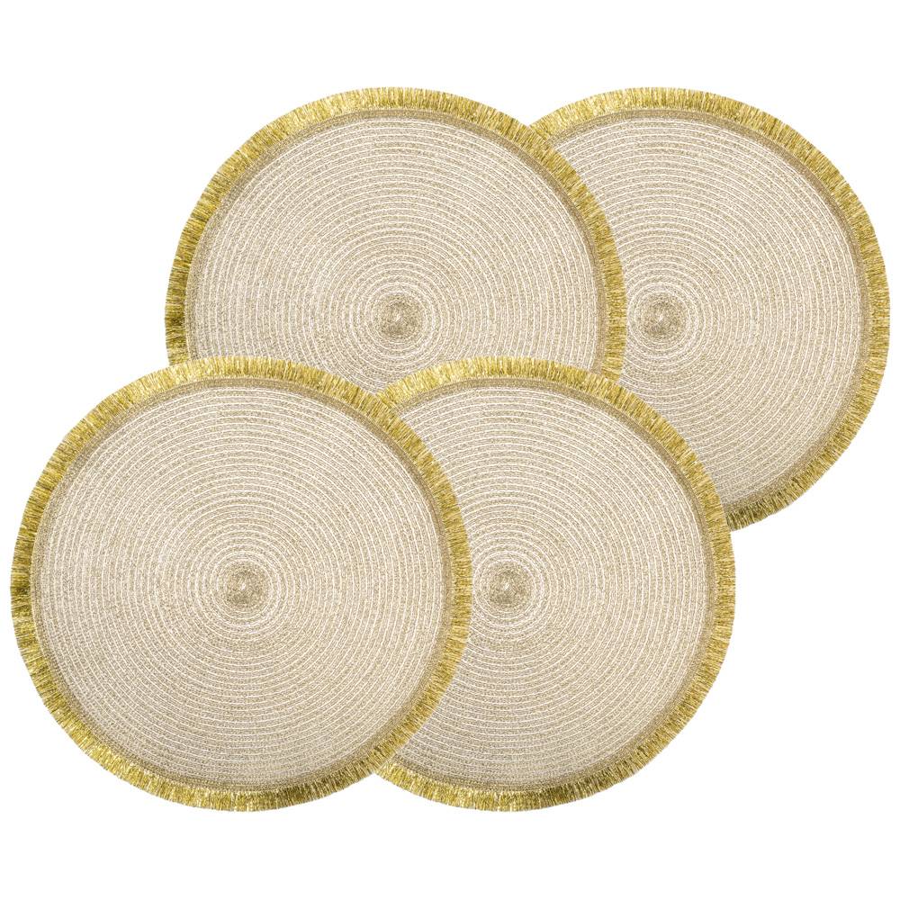 Набор подстановочных салфеток "ФЕЕРИЯ" золото 4 шт.