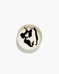 Тарелка высокая 22 x H4 CM WHITE PEPPER BLACK