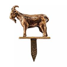 Шпажка д/сыра "Коза" медная с чернью