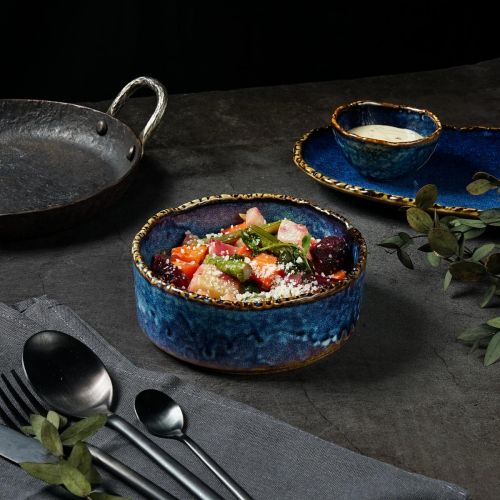 Салатник d=13,5 см, h=5,2 см, 450 мл, фарфор,серия "Aqua Blue" P.L.