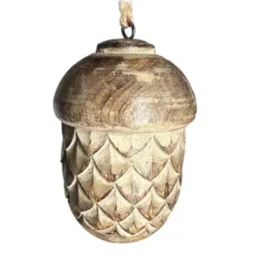 Подвес ЖЕЛУДЬ 7х10 см, дерево, коричневый