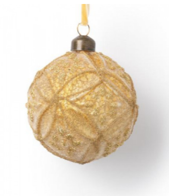 Шар золотого цвета 10 см