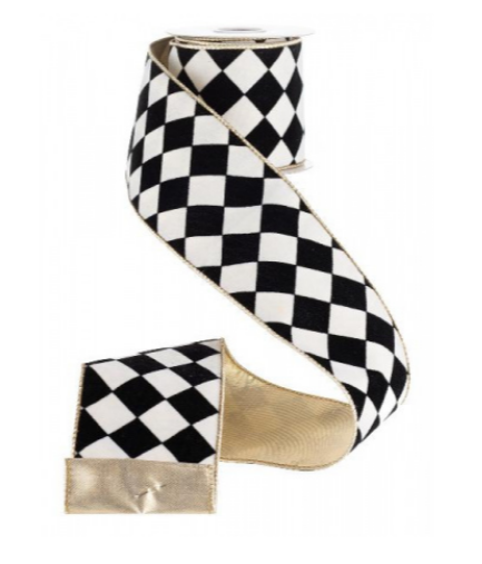 Лента черно-белая 10 см*4,5 м.